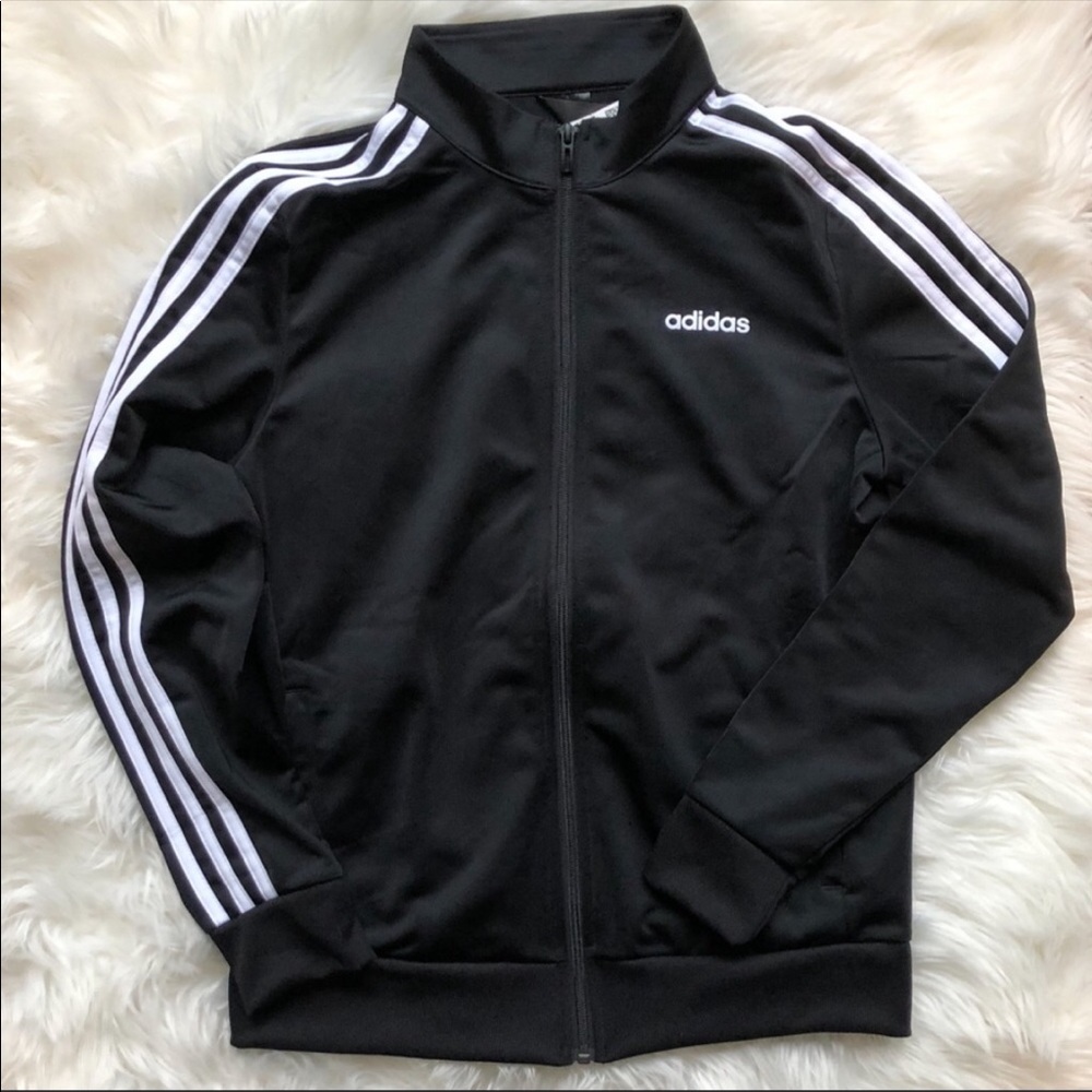 Adidas 3-Stripe Essential Tricot Track Jacket, size Large